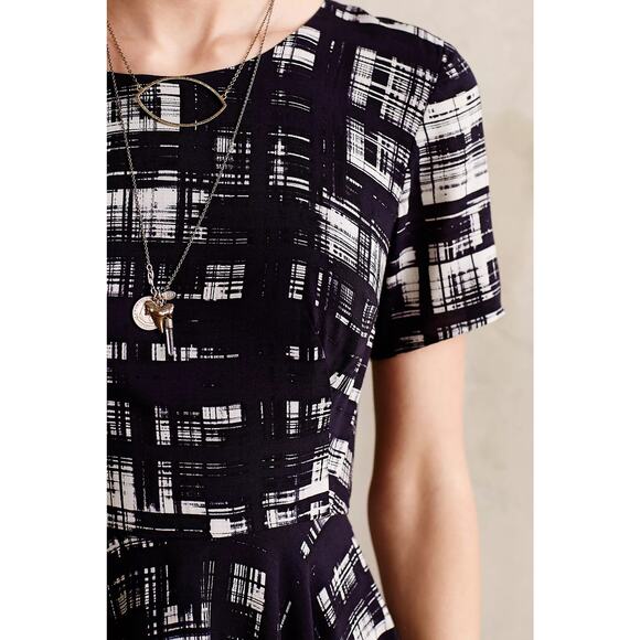 Corey Lynn Calter NWOT Size 4 Small Painted Plaid Dress Anthropologie BEAUTIFUL - Picture 3 of 12